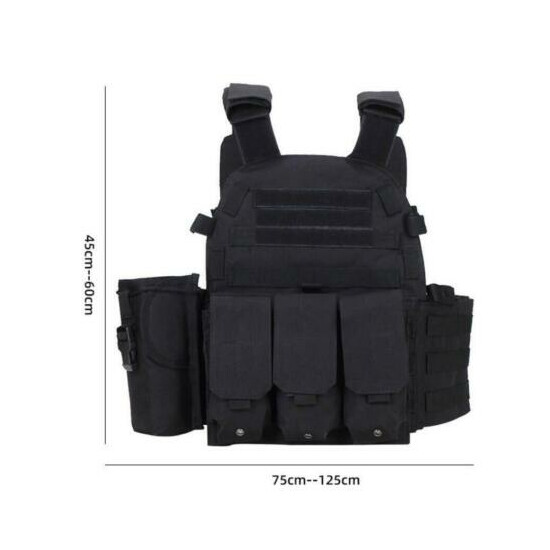 4pcs Tactical Vest Military Mag Holder Molle PC Airsoft Combat Assault Gear Sets {3}