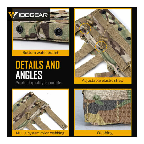 IDOGEAR Tactical 5.56 .223 Mag Pouch MOLLE Modular Triple Open Top Hunting Gear {6}