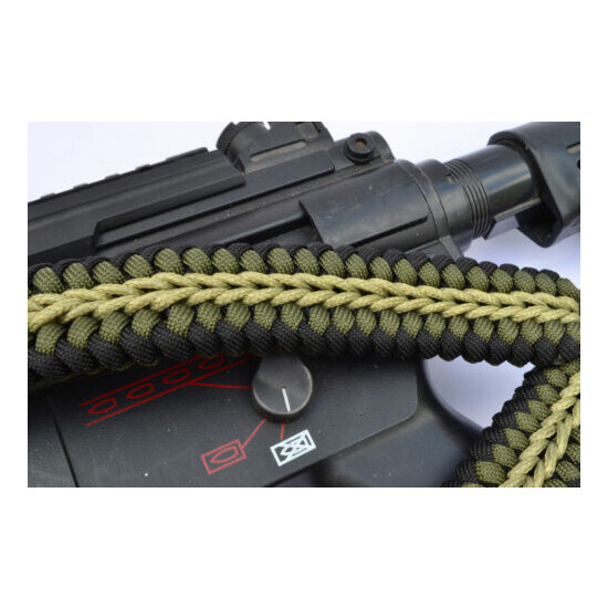 Tactical 550 Paracord Rifle Gun Shotgun Sling 1 Point Compass & Flint CROCODILE {7}
