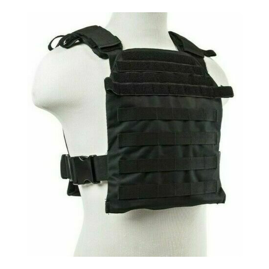 VISM Fast Plate Carrier Vest for 10x12 Minimalist Tactical Shooting Range BLACK {1}