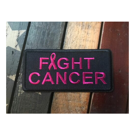 Fight Cancer Pink Ribbon Patch {1}