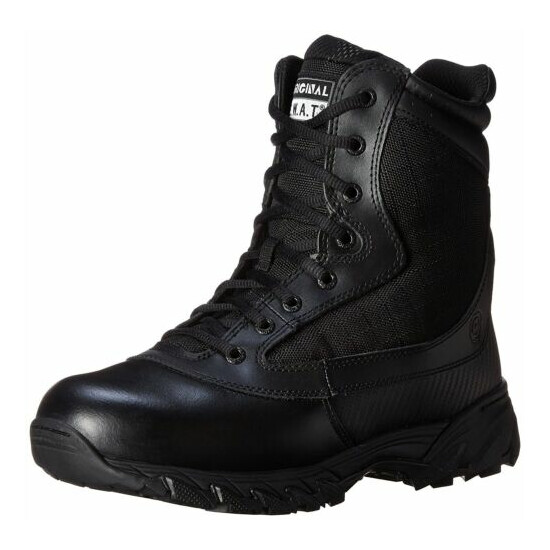 Original S.W.A.T. 131201 Men's Chase 9 Inch Side Zip Tactical Boot, Black USED  {1}