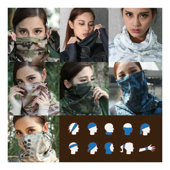 Unisex Tactical Neck Gaiter Outdoor Balaclava Headwear Special Forces FaceMask {9}