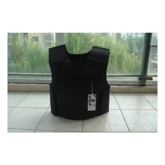 New Black Combat Tactical Soft Bullet proof vest IIIA NIJ0101.06 size:L~XL {1}