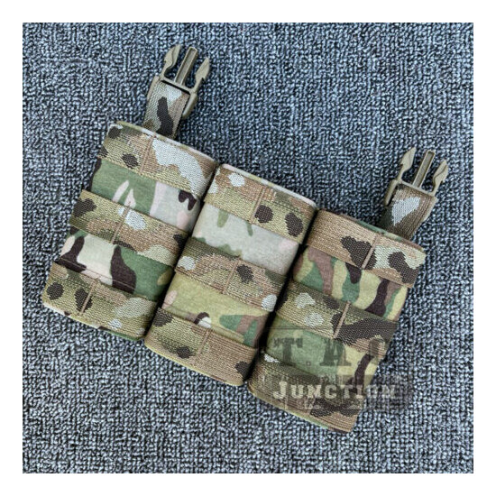 Triple 5.56 7.62 KYWI Placard Swift Clip Magazine Pouch Hook Front Mag Panel {3}