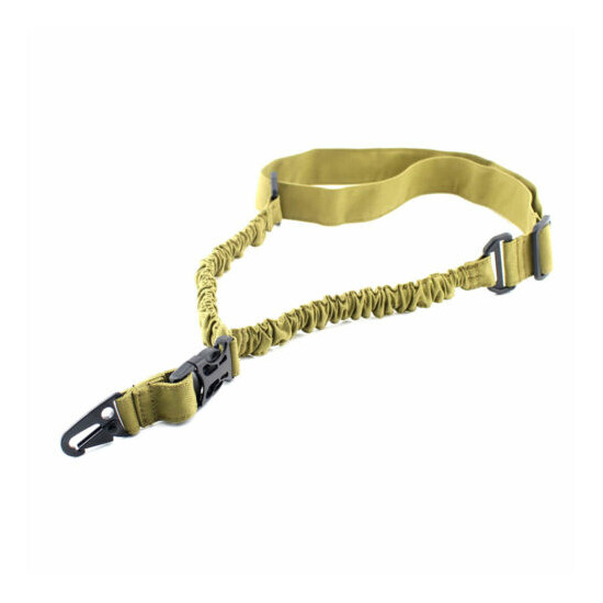 Tactical 1000D Nylon One Point Bungee Rifle Gun Sling Belt Strap with Metal Hook {15}