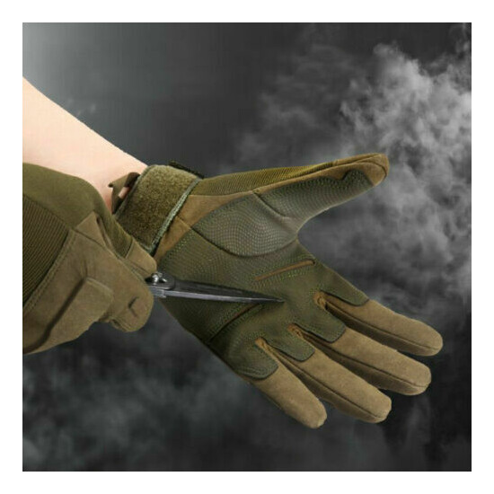 MensTactical Combat Gloves Army Military Outdoor Full Finger Hunting Gloves USA {2}