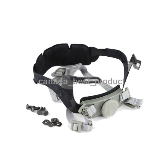 Tactical Airsoft Helmet Head Lock Buckle System Chin Strap fit PJ BJ MH Mich FG {1}