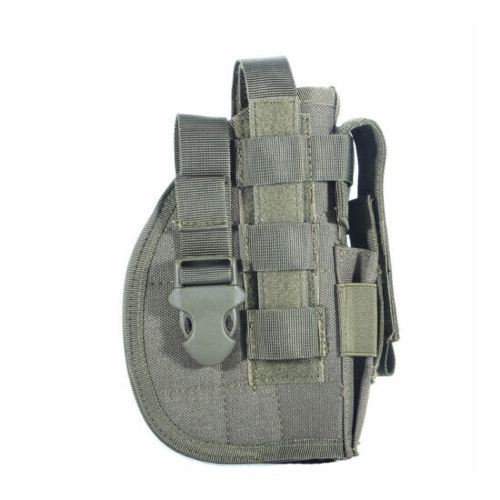 Outdoor Adjustable Hunting Molle Tactical Pistol Gun Holster Bullet Pouch Holder {37}