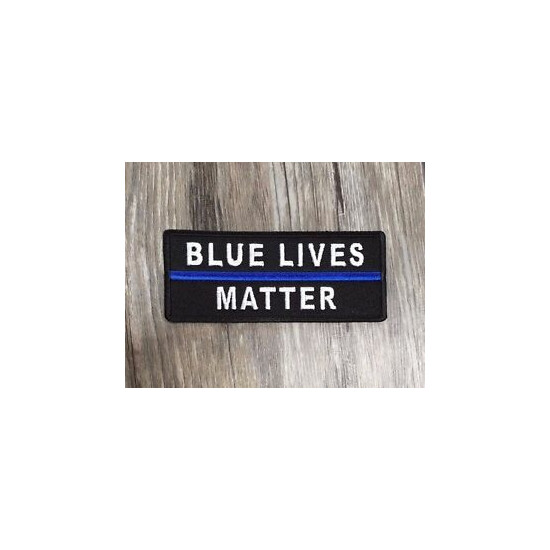 Blue Lives Matter Thin Blue Line LEO Patch {1}