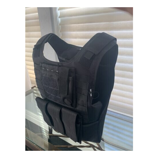 New Tactical Plate Carrier FREE BULLETPROOF 3a Inserts BODY ARMOR With Pouches {2}