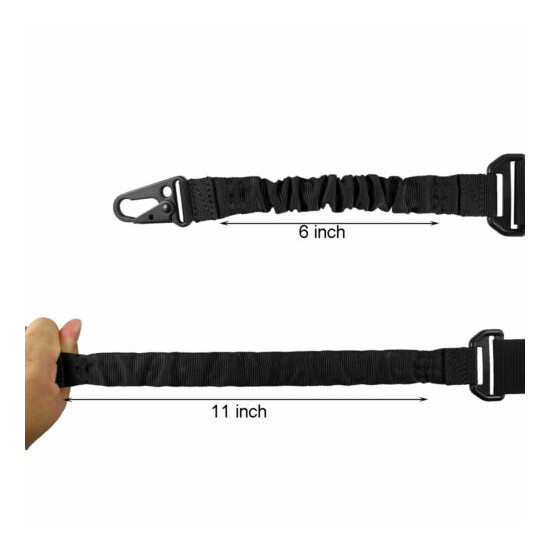 Tactical Adjustable 1/2/3 Point Rifle Gun Sling Strap System for Airsoft Hunting {8}