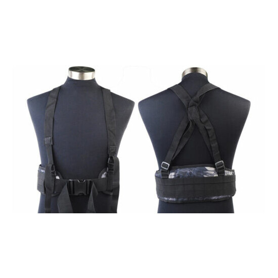 DLP Tactical MOLLE Battle Belt with Suspenders {17}
