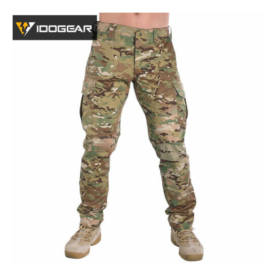 IDOGEAR Field Tactical Pants CP Hunting Trousers Airsoft Combat Camo MultiCam  {1}