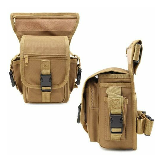 Waterproof Fanny Pack Tactical Military Drop Leg Bag Hip Belt Waist Pack Hiking {2}