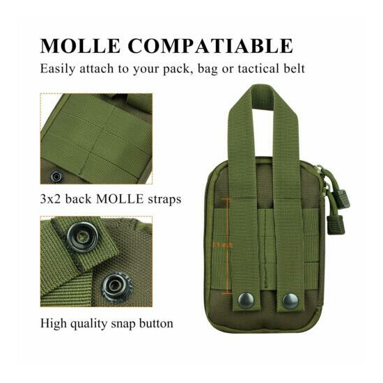 Nylon Tactical MOLLE Rip Away EMT IFAK Medical Pouch First Aid Kit Utility Bag {17}