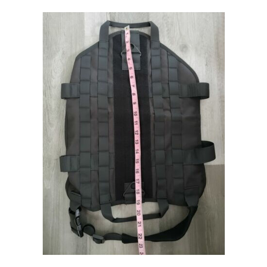 Outry Tactical Dog Vest Large 1000D Nylon Black New  {3}