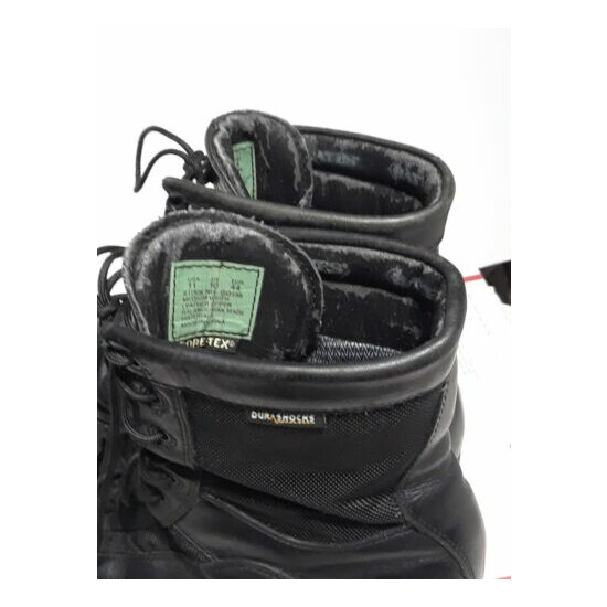 Men's Bates Black Leather Boots Sz 11 Lace-up Durashock Goretex Water Resistant {5}