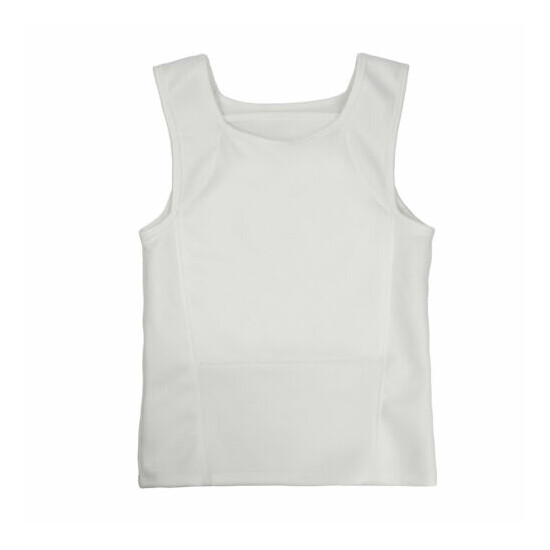 White Bulletproof T-shirt Vest Ultra Thin made with Kevlar Body Armor NIJ IIIA {10}