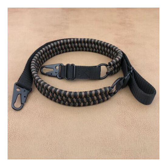 Tactical Single/Two Point HK Clip Handmade Paracord Gun Rifle Sling Quick Adjust {24}
