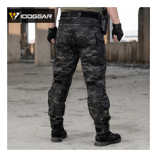IDOGEAR Tactical G3 Uniform BDU Airsoft Combat Hunting Clothing MultiCam Black {3}