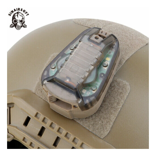 Tactical Manta Strobe Helmet Light Flash IR +Visible Lamp Light Survival Airsoft {12}