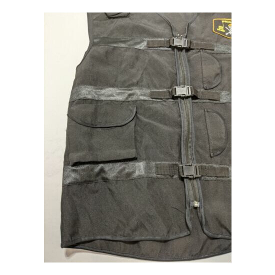 Men's Military Forces Vest XXL Black Cargo Pockets Sleeveless Casual 159 {5}