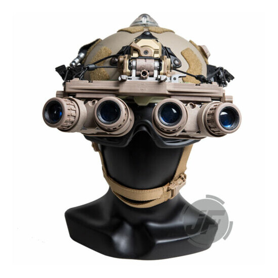 Tactical Helmet Goggles Anti-fog Transparent Lens w/ Rail Clips for FAST Helmet {9}