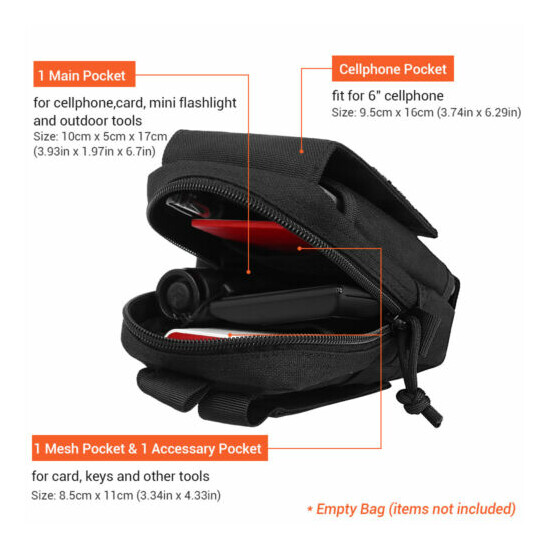 Tactical Molle Pouch Military Waist Belt Bag Men EDC Tool Case Vest Pack Holder {2}
