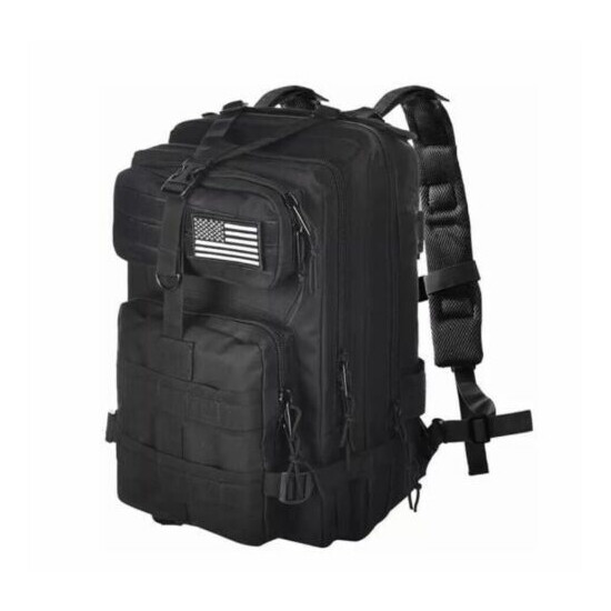 Evatac Military Tactical Assault Backpack Black {1}