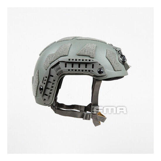 FMA Tactical Airsoft Paintball SF Super High Cut Helmet BK/DE/FG M/L L/XL {3}