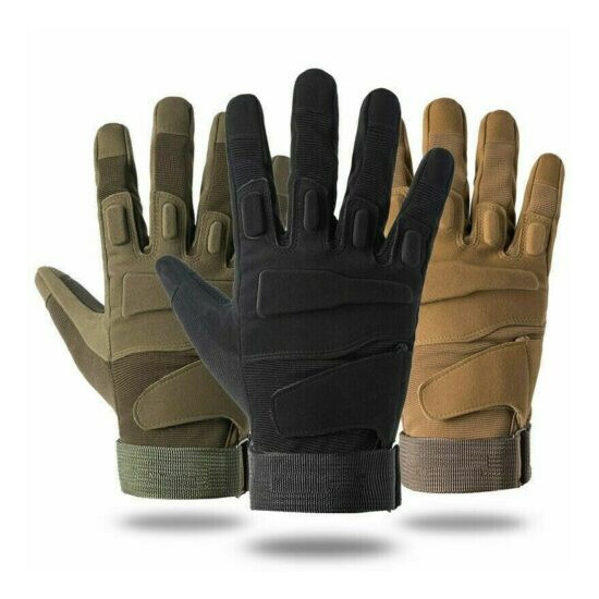 Tactical Full Finger Airsoft Military Hunting Cycling Protective Sports Gloves {1}