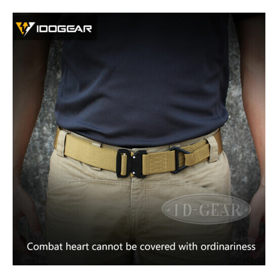 IDOGEAR Tactical Belt Riggers Gear Belt Quick Release CQB 1.75 Inch Hunting Army {9}