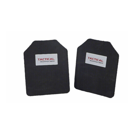 Tactical Scorpion Body Armor Plate Trauma Pads Backers Pair 10mm 8x10 For AR500 {1}