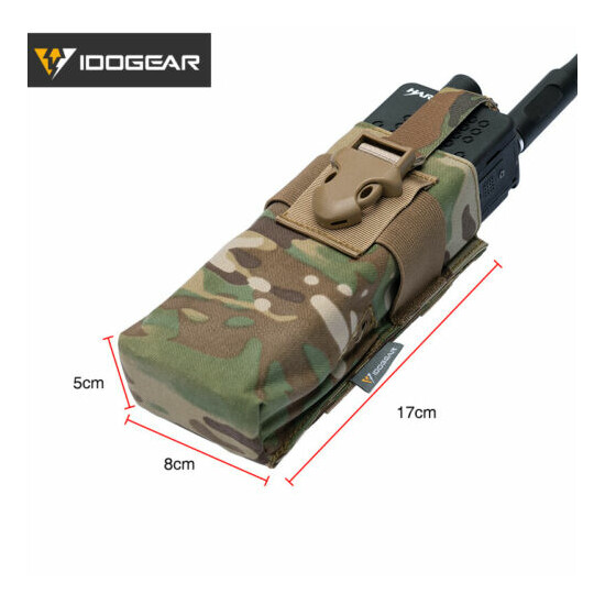 IDOGEAR Tactical Radio Pouch For Walkie Talkie MBITR PRC148/152 MOLLE Military {10}