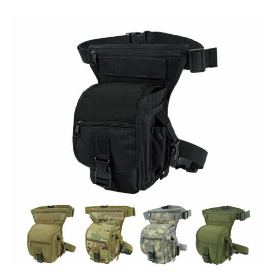 Waterproof Fanny Pack Tactical Military Drop Leg Bag Hip Belt Waist Pack Hiking {5}