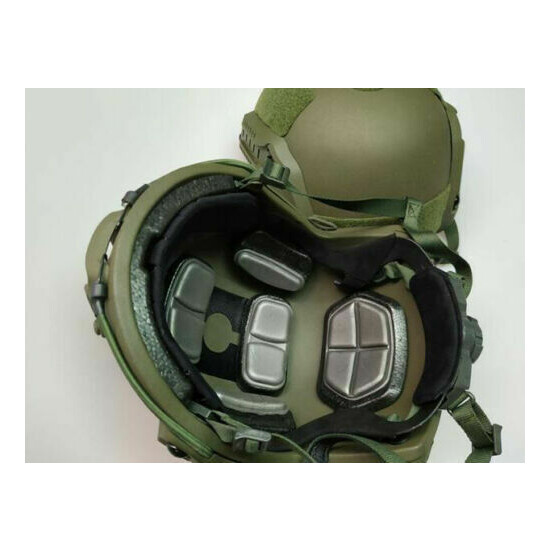 Airsoft Army Green UHMW-PE BALLISTIC IIIA Bullet Proof Tactical Helmet {3}