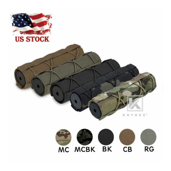 KRYDEX 7inch 18cm Silencer Cover Muffler Head Protector Suppressor Cover Airsoft {1}