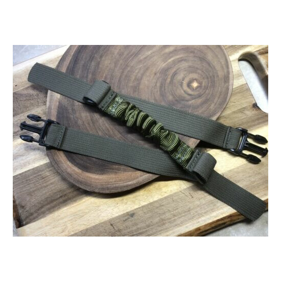 Tactical Chest Rig Bungee Strap, Ranger Green/BK. {1}