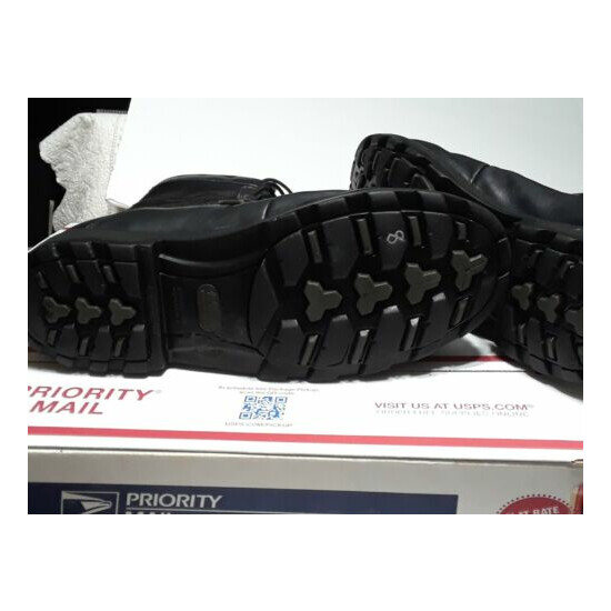 Men's Bates Black Leather Boots Sz 11 Lace-up Durashock Goretex Water Resistant {11}
