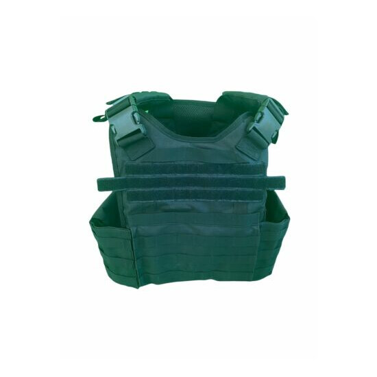 Tactical Vest BLACK Plate Carrier Rig- Adjustable. {3}