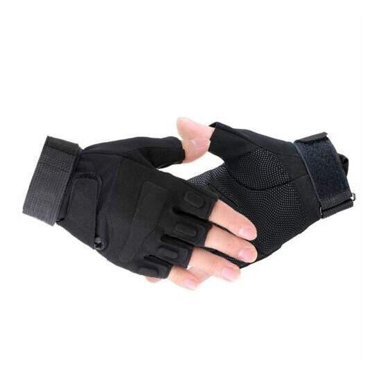 Half-finger Cycling Army Military Gloves Combat Outdoor Hunting Tactical Gloves {13}
