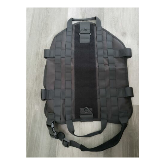 Outry Tactical Dog Vest Large 1000D Nylon Black New  {1}