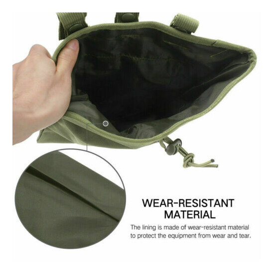 Outdoor Tactical Military Hunting Molle Magazine Ammo Dump Drop Pouch Bag {10}