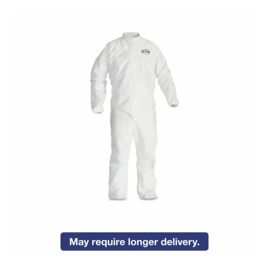 KleenGuard A40 Elastic-Cuff Ankle Hood & Boot Coveralls White 3X-Large 25/Carton {1}