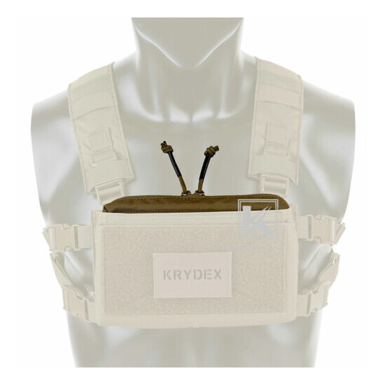 KRYDEX Top Standard Full Zipper Insert Cover for Placard MK3 Chest Rig Coyote {5}