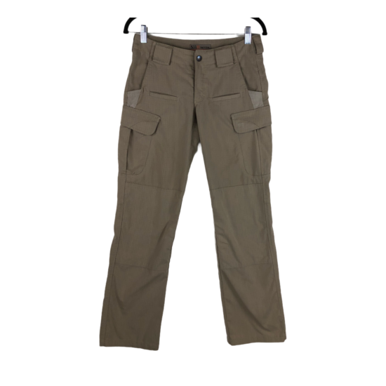 5.11 Tactical Womens Size 2 Khaki Tan Pockets Bootcut Outdoor Shooting Pants  {1}