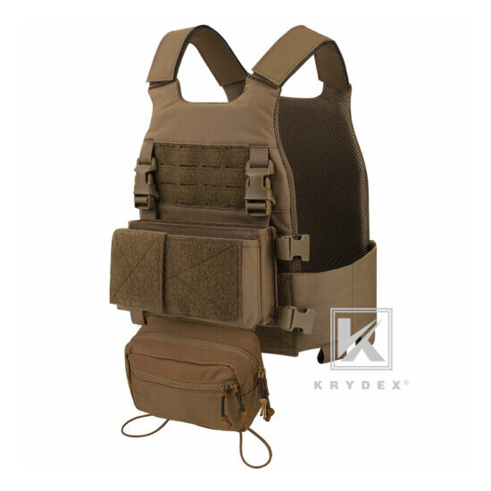 KRYDEX Low Vis Slick Armor Plate Carrier & Micro Fight Placard & SACK Drop Pouch {14}