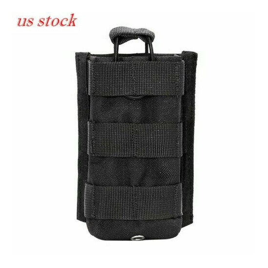 Single Rifle Magazine Pouch MOLLE Open Top Tactical Mag Holster Tools Holder {1}