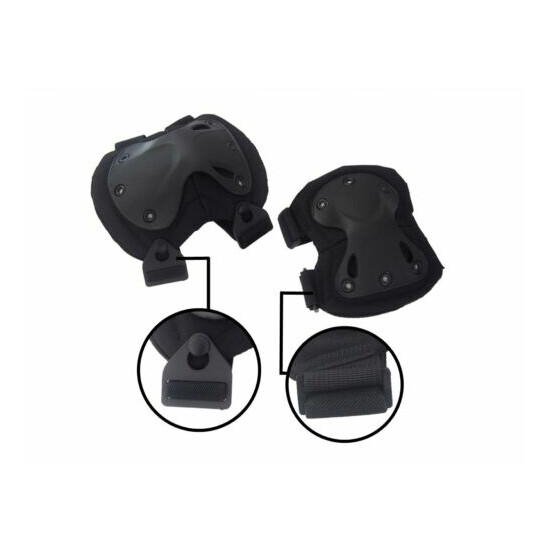 4pcs Knee Elbow Pads Set for SWAT Special Operations Tactical Training Exercises {4}